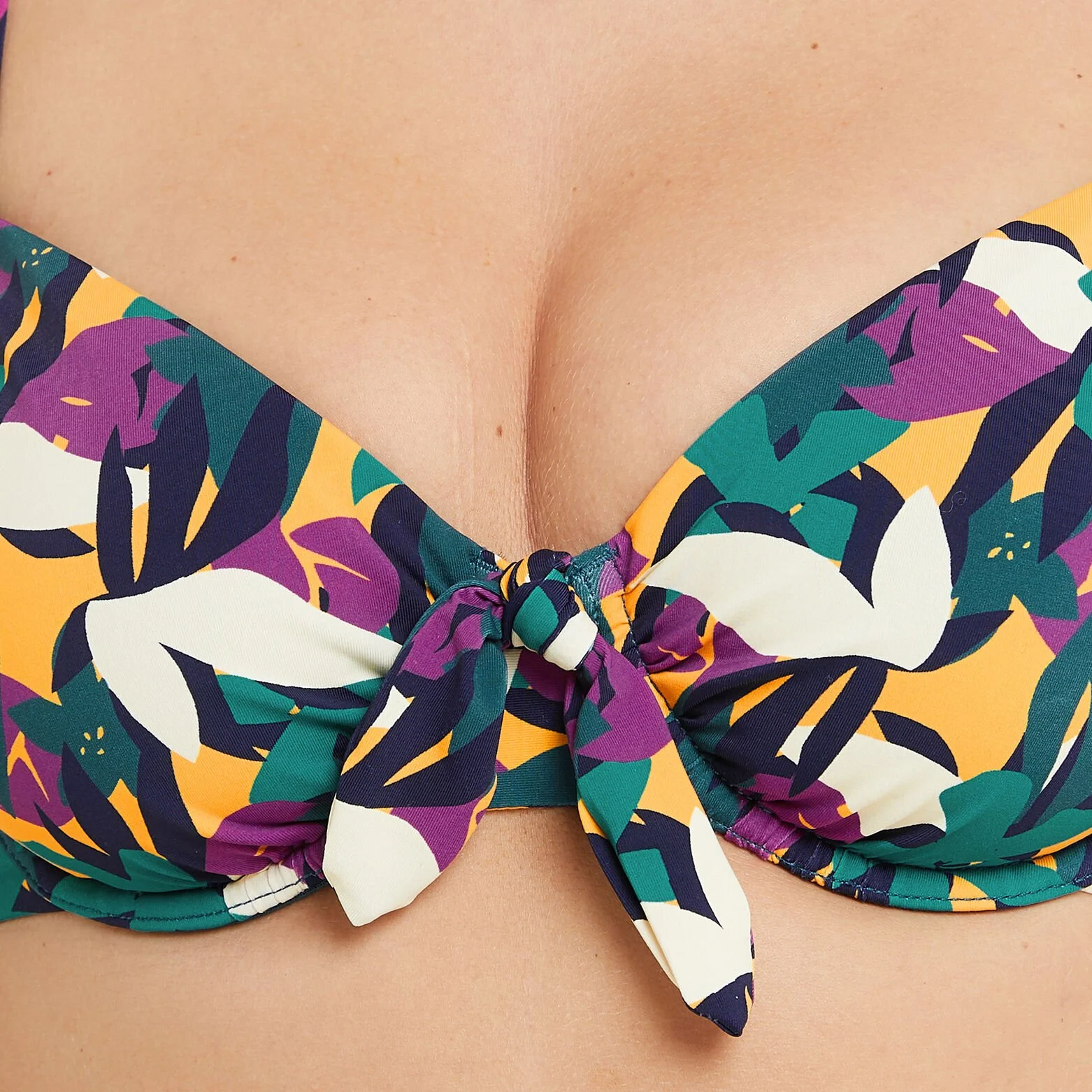 Lilou MAILLOT DE BAIN EMBOITANT MULTICO ROSE 5 Lilou MAILLOT DE BAIN EMBOITANT MULTICO ROSE – Image 3