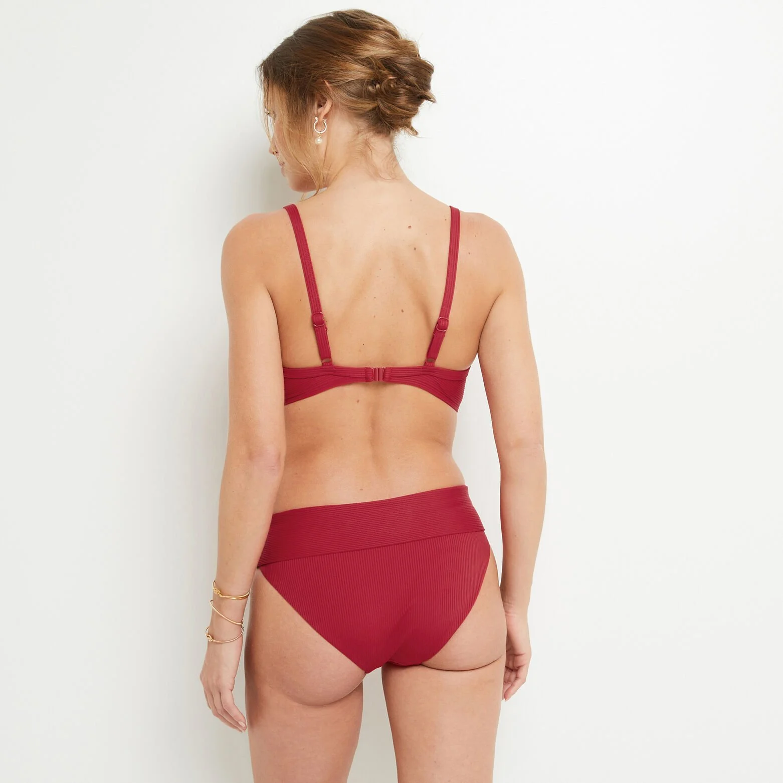 Lotus MAILLOT DE BAIN SLIP MAXI ROUGE 4 Lotus MAILLOT DE BAIN SLIP MAXI ROUGE – Image 2