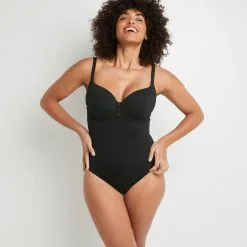 Lotus MAILLOT DE BAIN UNE PIECE COQUE NOIR -Collants importe boutique 20021700 C