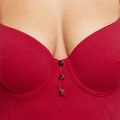 Lotus MAILLOT DE BAIN UNE PIECE COQUE ROUGE -Collants importe boutique 20021701 Z