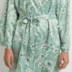 Barney DESHABILLE SATIN IMPRIMEE Vert Clair -Collants importe boutique 20028800 Z