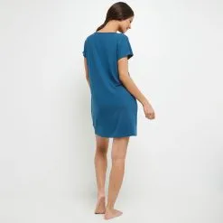 Bambou NUISETTE MANCHES COURTES PETROLE -Collants importe boutique 20030700 D