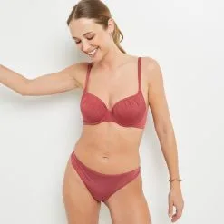 Leonie MAILLOT DE BAIN BRESILIEN BORDEAUX -Collants importe boutique 20036100 D