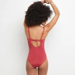 Leonie MAILLOT DE BAIN 1 PIECE COQUE BORDEAUX -Collants importe boutique 20036300 D