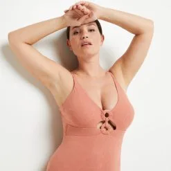 Lady MAILLOT DE BAIN 1 PIECE MICROFIBRE ROSE -Collants importe boutique 20038900 D