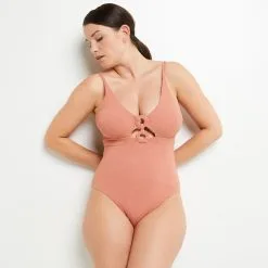 Lady MAILLOT DE BAIN 1 PIECE MICROFIBRE ROSE