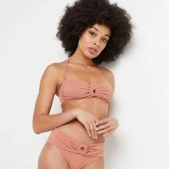 Lady MAILLOT DE BAIN BANDEAU MICROFIBRE ROSE