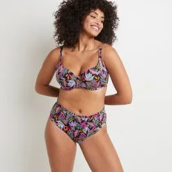 Lavande MAILLOT DE BAIN CULOTTE HAUTE NOIR 9 Lavande MAILLOT DE BAIN CULOTTE HAUTE NOIR -Collants importe boutique 20045300 C