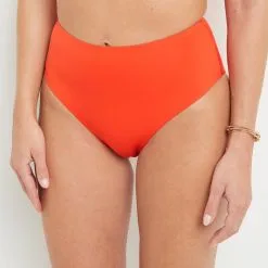 Lisa MAILLOT DE BAIN CULOTTE HAUTE ORANGE
