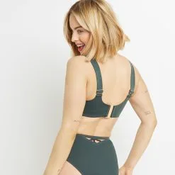 Lisa MAILLOT DE BAIN BRASSIERE VERT FONCE -Collants importe boutique 20049201 D