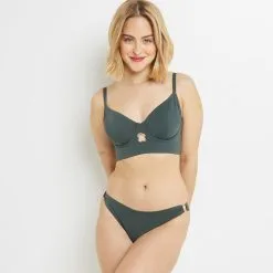 Lisa MAILLOT DE BAIN SLIP BRESILIEN VERT FONCE -Collants importe boutique 20049500 D