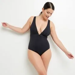 Lisa MAILLOT DE BAIN 1 PIECE FOULARD NOIR -Collants importe boutique 20049800 C