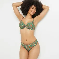 Laika MAILLOT DE BAIN SLIP MAXI VERT -Collants importe boutique 20050500 D