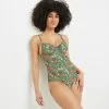 Laika MAILLOT DE BAIN 1 PIECE EMBOITANT VERT 2 Laika MAILLOT DE BAIN 1 PIECE EMBOITANT VERT -Collants importe boutique 20050700 F