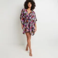 Lavande TUNIQUE NOIR -Collants importe boutique 20055900 C