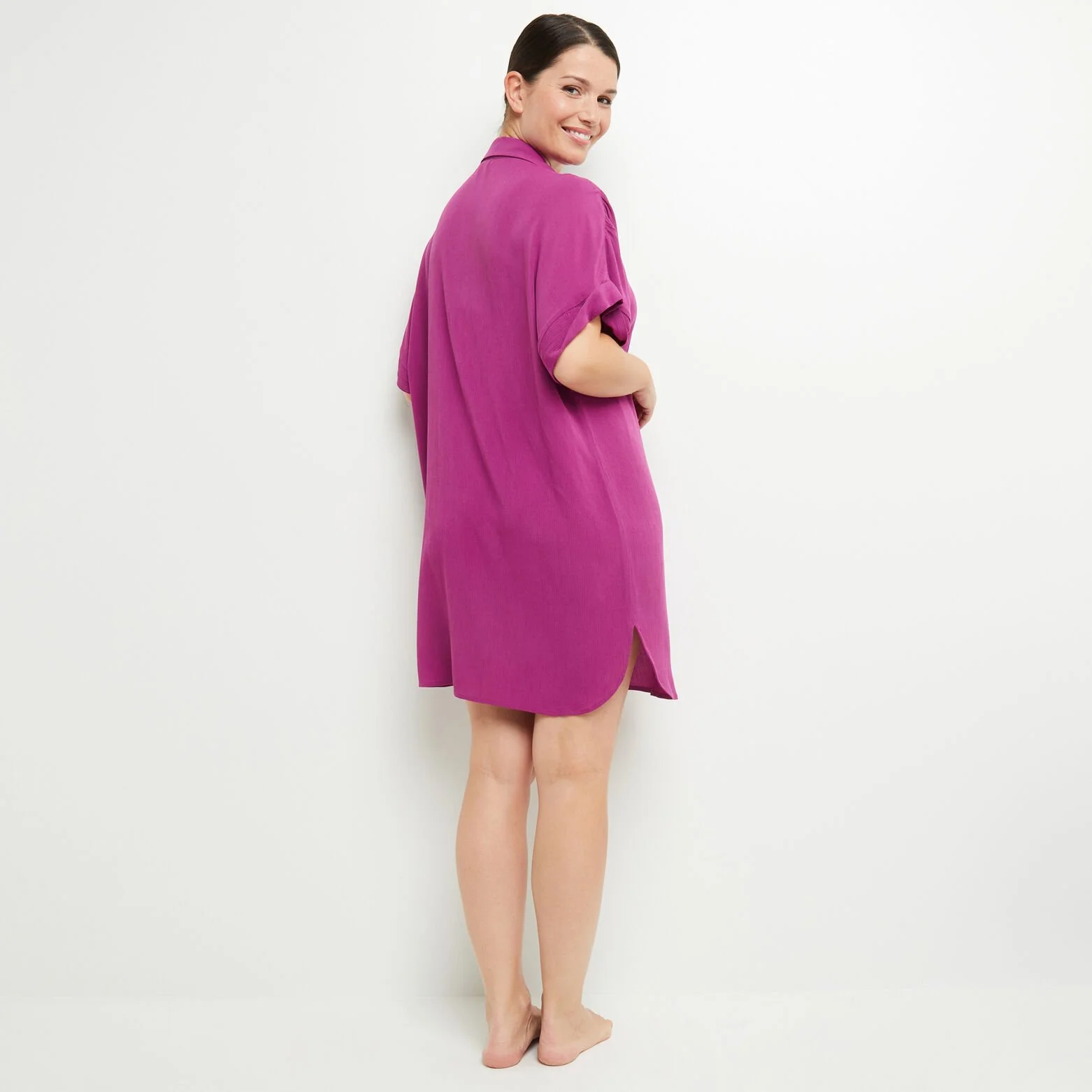 LEILA TUNIQUE BEACHWEAR FUCHSIA 6 LEILA TUNIQUE BEACHWEAR FUCHSIA – Image 4