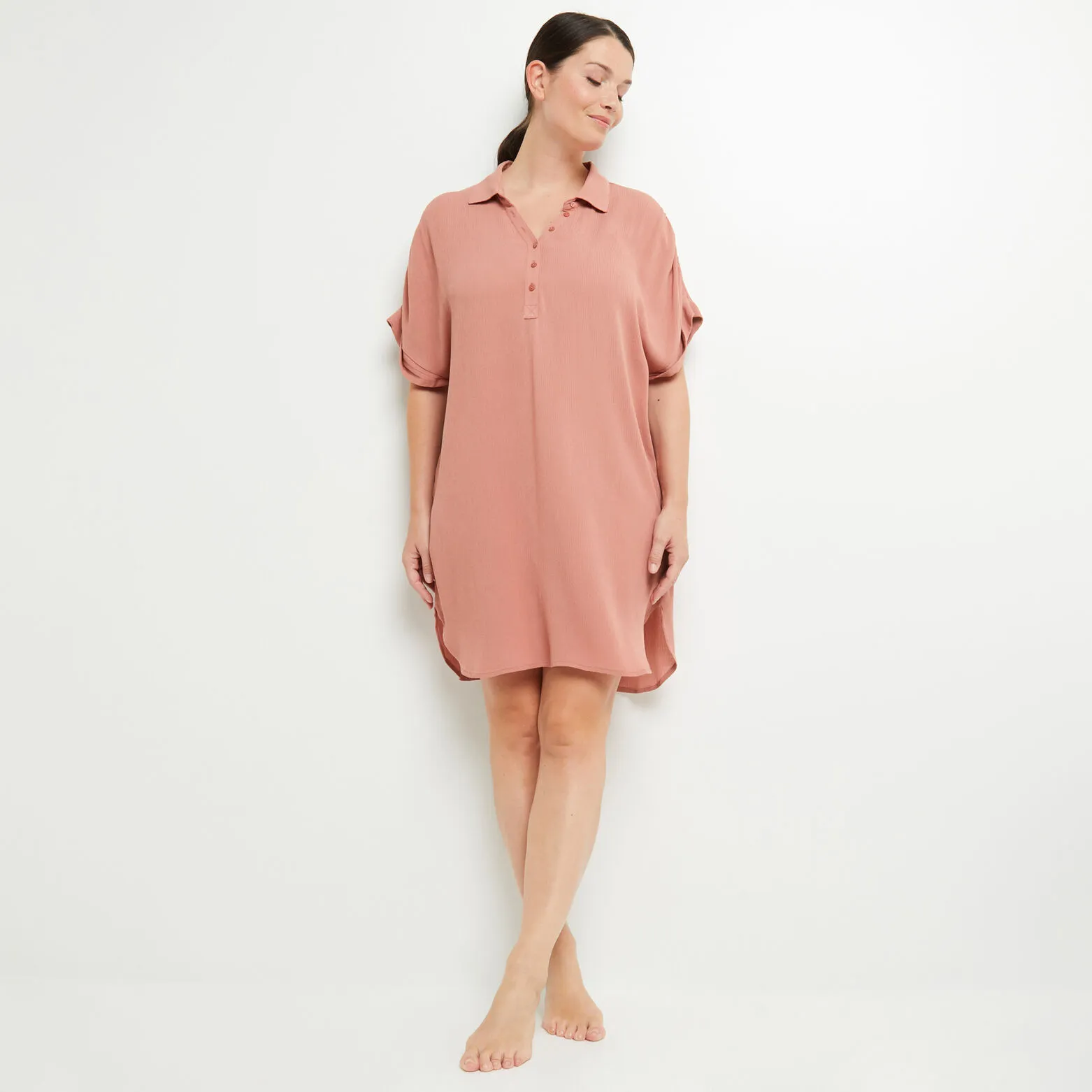 LEILA TUNIQUE BEACHWEAR ROSE 7 LEILA TUNIQUE BEACHWEAR ROSE – Image 5