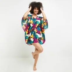 Lilou TUNIQUE BEACHWEAR MULTICO ROSE