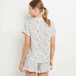 Beach CHEMISE IMPRIME MULTICO BLEU -Collants importe boutique 20065500 D