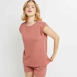 Bambi TEE SHIRT MANCHES COURTES COTON ROSE