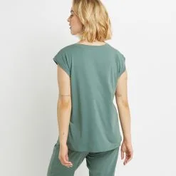 Bambi TEE SHIRT MANCHES COURTES COTON KAKI -Collants importe boutique 20070501 D