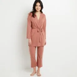 Bambi DESHABILLE COTON ROSE