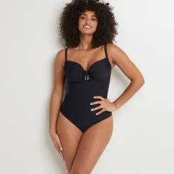 Lana MAILLOT DE BAIN UNE PIECE EMBOITANT NOIR 11 Lana MAILLOT DE BAIN UNE PIECE EMBOITANT NOIR -Collants importe boutique 20072900 C