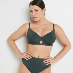 Lisa MAILLOT DE BAIN GRANDS BONNETS VERT FONCE