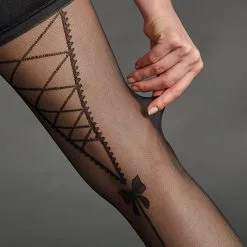 FICELLE BAS AUTOFIXANT 20D NOIR 9 FICELLE BAS AUTOFIXANT 20D NOIR -Collants importe boutique 40135401 D