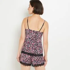 SYARA TOP NOIR/ROSE -Collants importe boutique 43186704 D