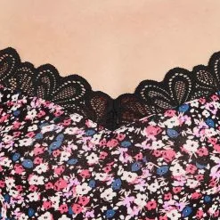 SYARA TOP NOIR/ROSE -Collants importe boutique 43186704 Z