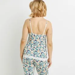 SYARA TOP BLANC/VERT -Collants importe boutique 43186705 D