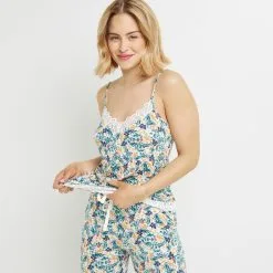 SYARA TOP BLANC/VERT