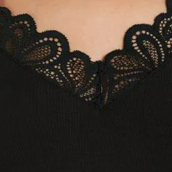 SYARA TEE SHIRT MANCHES COURTES NOIR -Collants importe boutique 43186800 Z