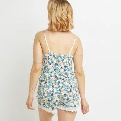 SYARA SHORT VISCOSE BLANC/VERT 7 SYARA SHORT VISCOSE BLANC/VERT -Collants importe boutique 43187003 D