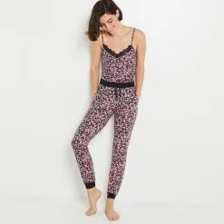 SYARA TREGGING NOIR/ROSE