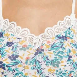 SYARA NUISETTE VISCOSE BLANC/VERT -Collants importe boutique 43187203 Z