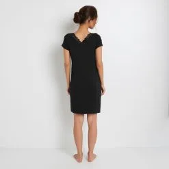 SYARA NUISETTE MANCHES COURTES NOIR -Collants importe boutique 43187500 D