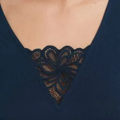 SYARA NUISETTE MANCHES COURTES MARINE -Collants importe boutique 43187501 Z