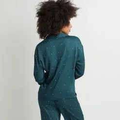 AROME CHEMISE DE PYJAMA VISCOSE VERT 9 AROME CHEMISE DE PYJAMA VISCOSE VERT -Collants importe boutique 43193301 D