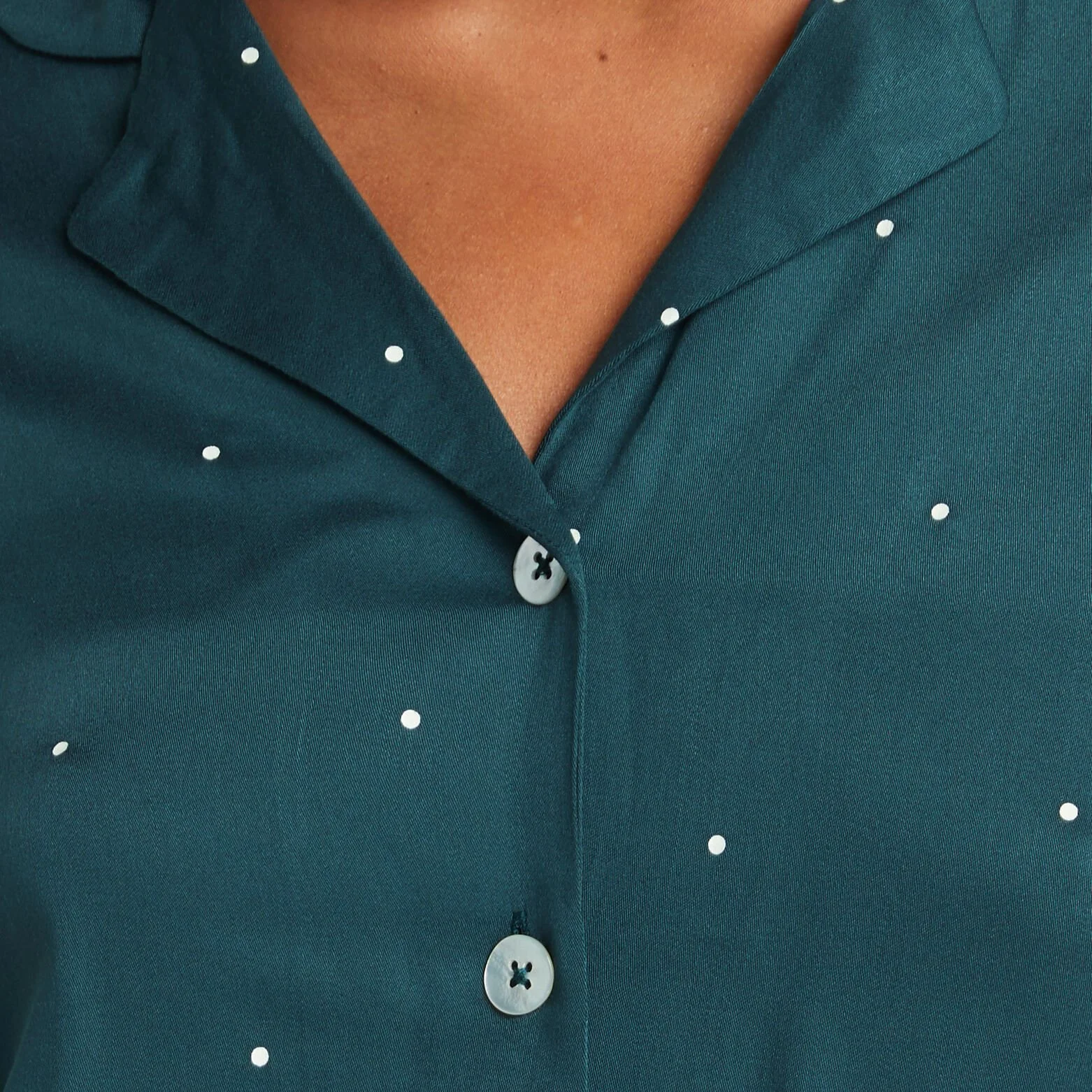 AROME CHEMISE DE PYJAMA VISCOSE VERT 5 AROME CHEMISE DE PYJAMA VISCOSE VERT – Image 3