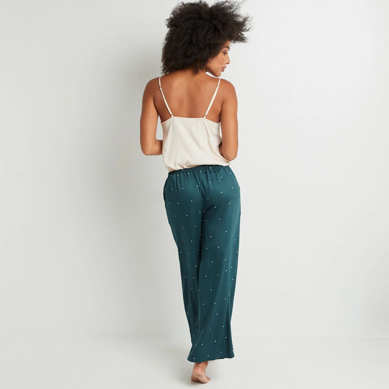 AROME PANTALON PALAZZO VISCOSE VERT 5 AROME PANTALON PALAZZO VISCOSE VERT – Image 3