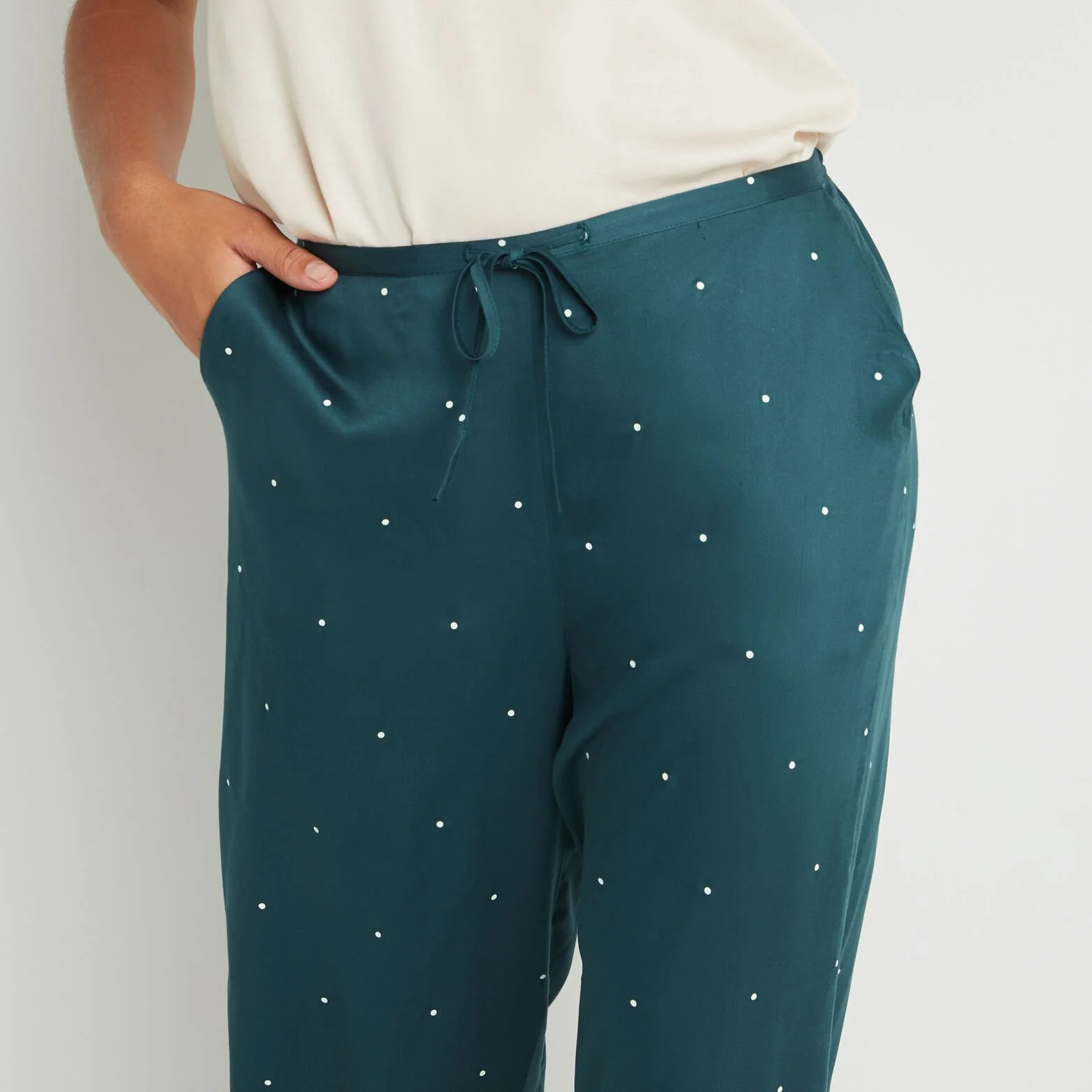 AROME PANTALON PALAZZO VISCOSE VERT 4 AROME PANTALON PALAZZO VISCOSE VERT – Image 2