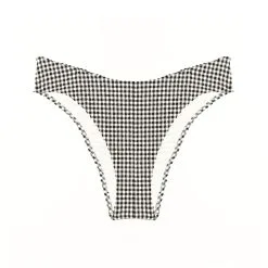 Bonnie Maillot Culotte Echancrée Vichy BLANC/NOIR -Collants importe boutique 77009400 D