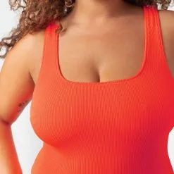 EGO MAILLOT 1P MAILLE GAUFREE ORANGE 8 EGO MAILLOT 1P MAILLE GAUFREE ORANGE -Collants importe boutique 77015100 Z