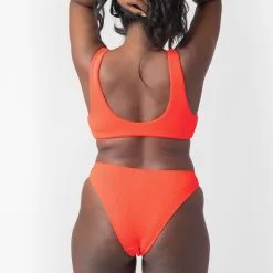 EPI BRASSIERE MAILLE GAUFREE ORANGE -Collants importe boutique 77015200 D