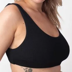 EPI BRASSIERE MAILLE GAUFREE NOIR -Collants importe boutique 77016200 Z