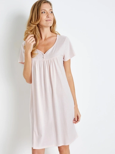 Lingerelle Chemise De Nuit Courte Unie Lot De 2 3 Lingerelle Chemise De Nuit Courte Unie Lot De 2