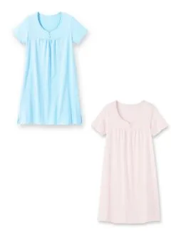 Lingerelle Chemise De Nuit Courte Unie Lot De 2 11 Lingerelle Chemise De Nuit Courte Unie Lot De 2 -Collants importe boutique g 1002930 0014 5