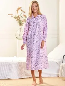 Lingerelle Chemise De Nuit En Flanelle